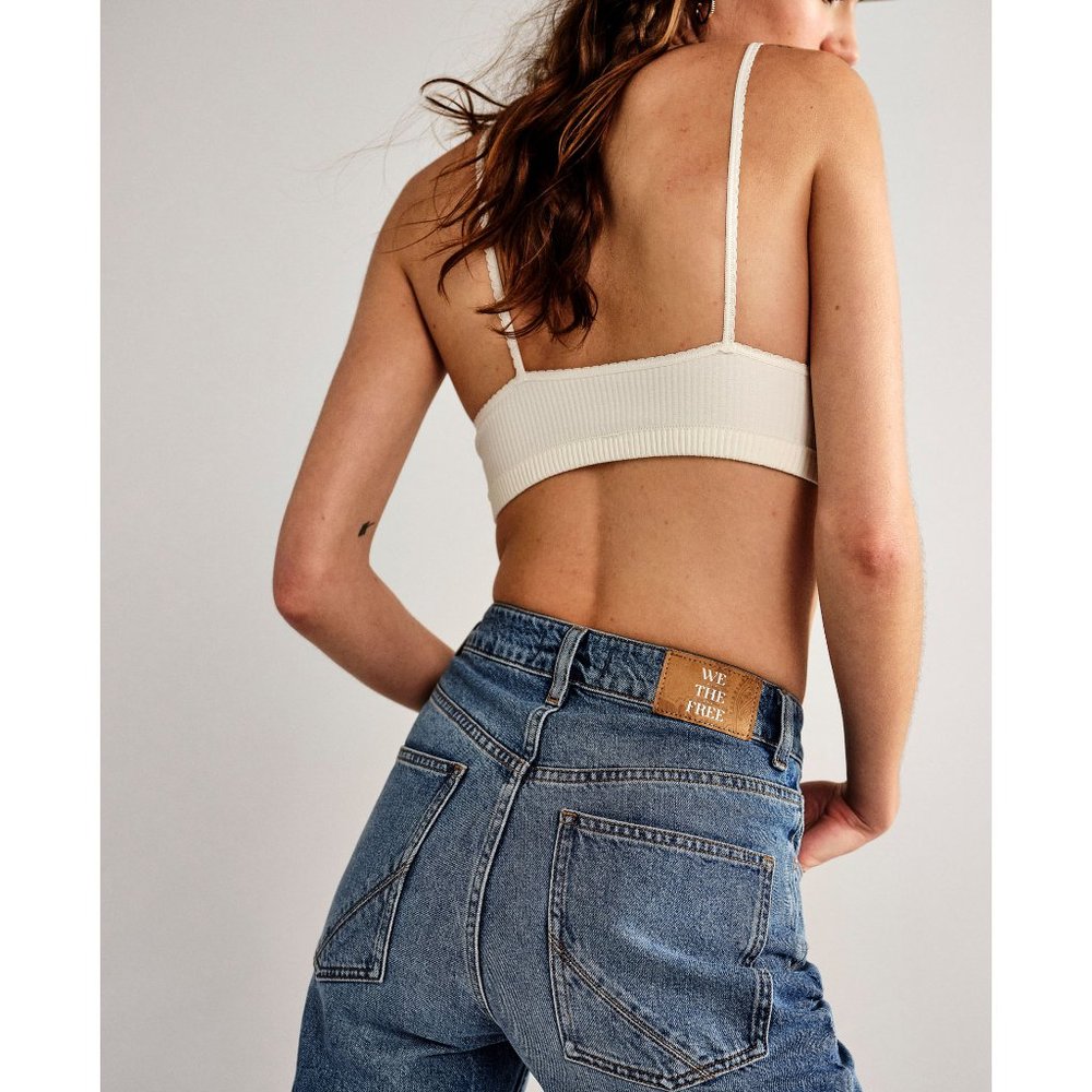 🎉LAST CHANCE🎉 FREE PEOPLE Feels Right Bralette / Ivory - Picture 7 of 8